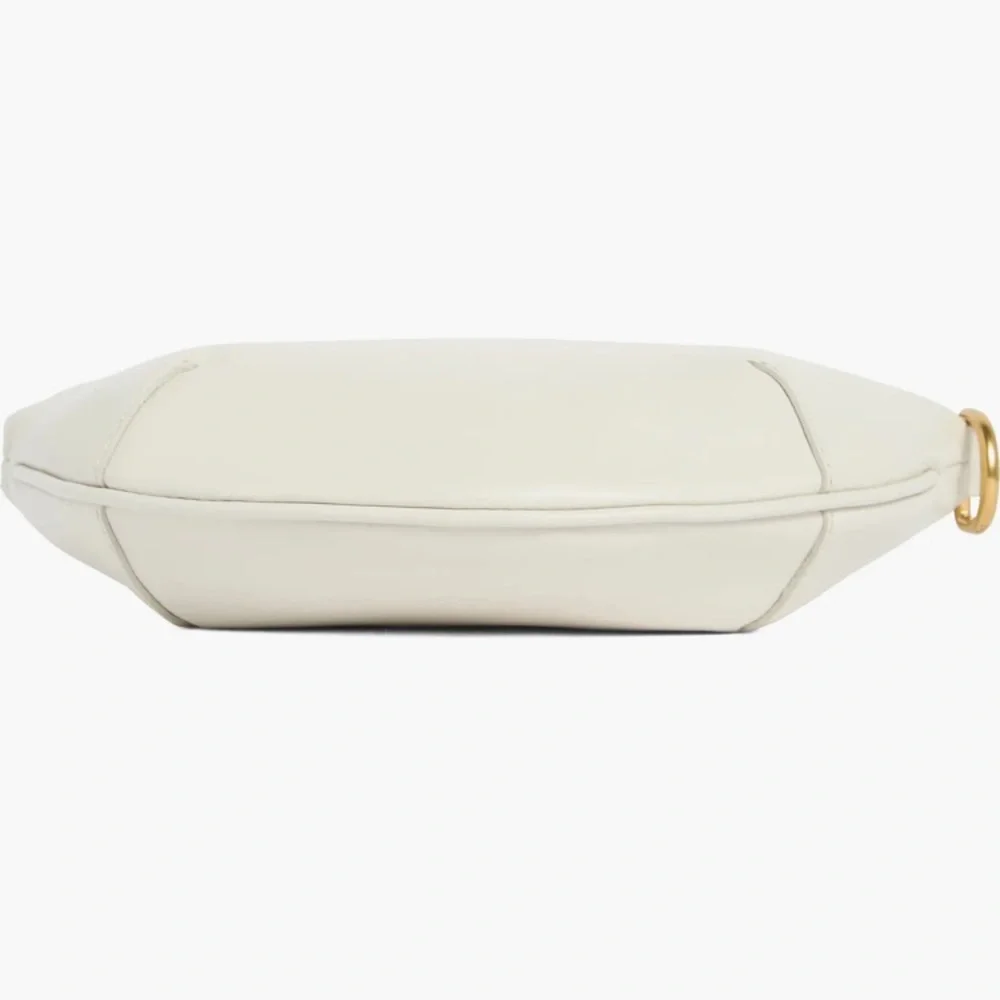rag & bone White Half-Moon Hobo with Gold Hardware